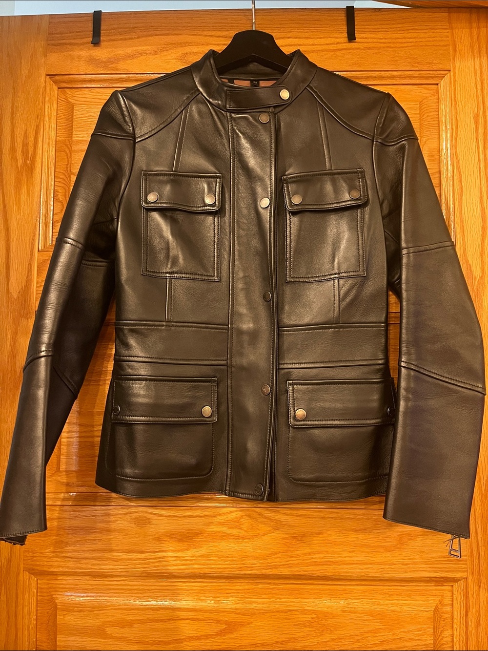 Belstaff 100% Leather Motorcycle Style Jacket